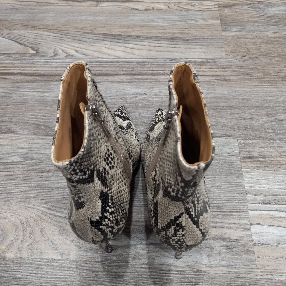 Schutz Bette Python Printed Leather Boots With St… - image 7